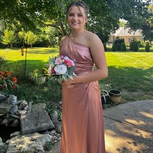 Lina Women's Dress in Pink and Cream